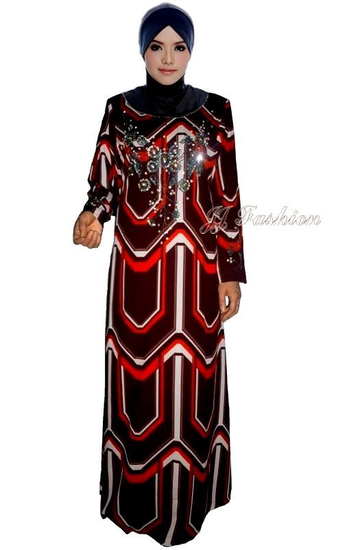 25. JJ Fashion Baju Jubah Manik Blended Silk 37.00