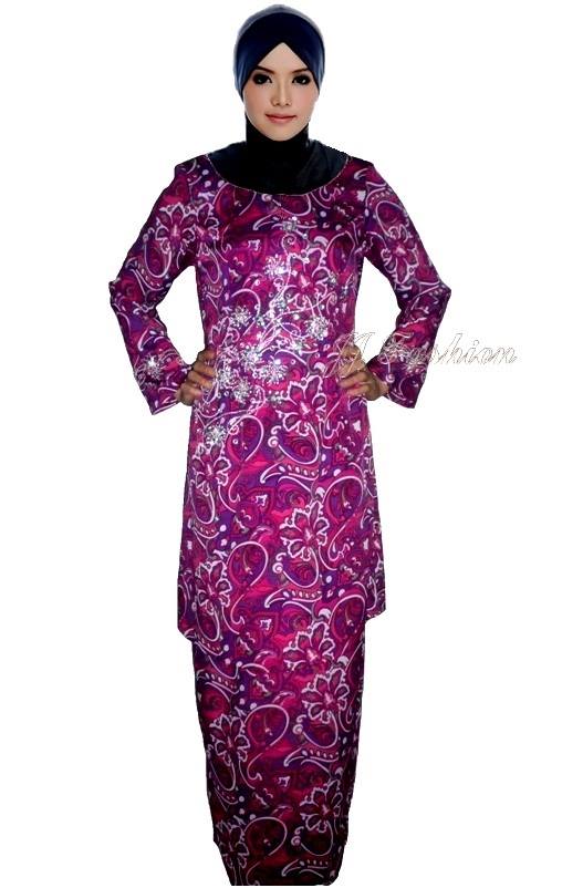 7. JJ Fashion Baju Kurung Manik Blended Silk  37.00